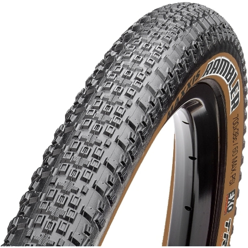 Maxxis Rambler Folding Gravel Tyre EXO TR 60 TPI 700 x 38c Tan Wall