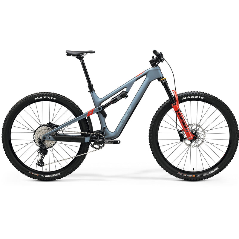 Merida One Forty 6000 Enduro Bike Silk Steel Blue/Red