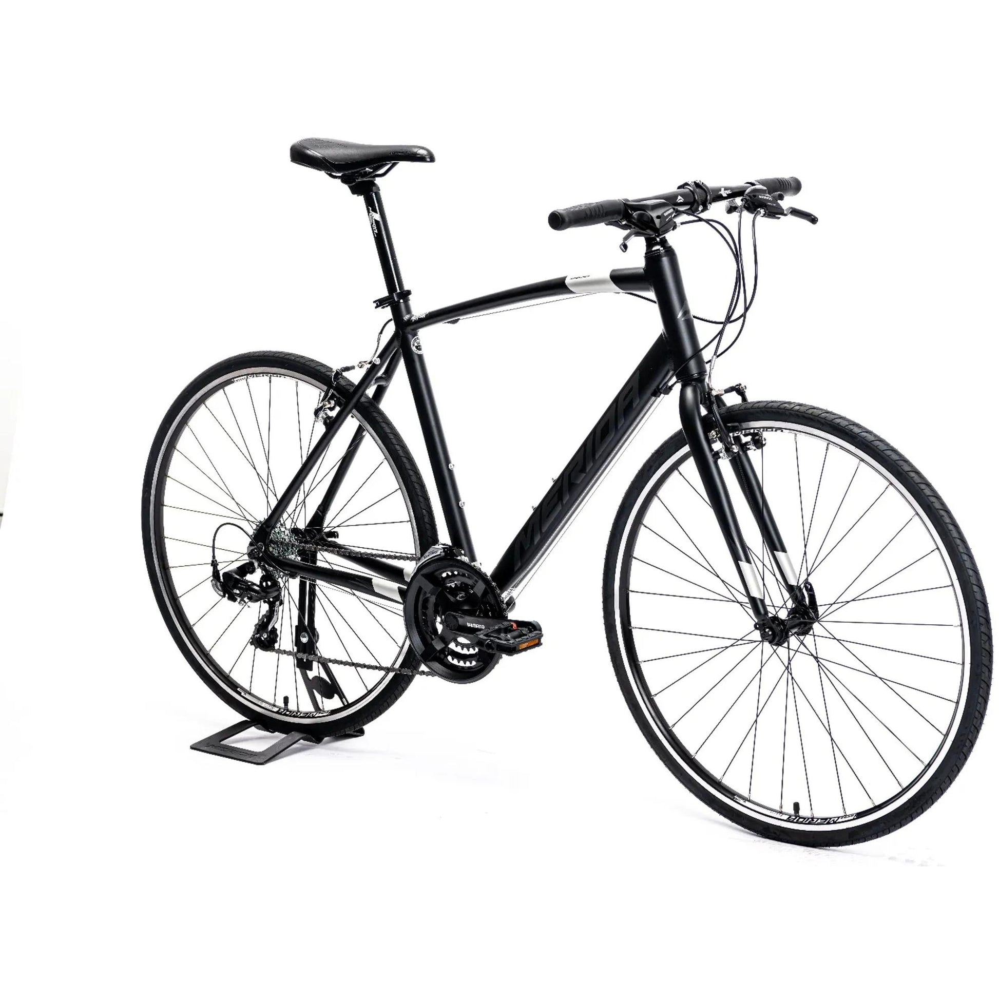 Merida Speeder 10-V Flat Bar Road Bike Matt Black/Silver