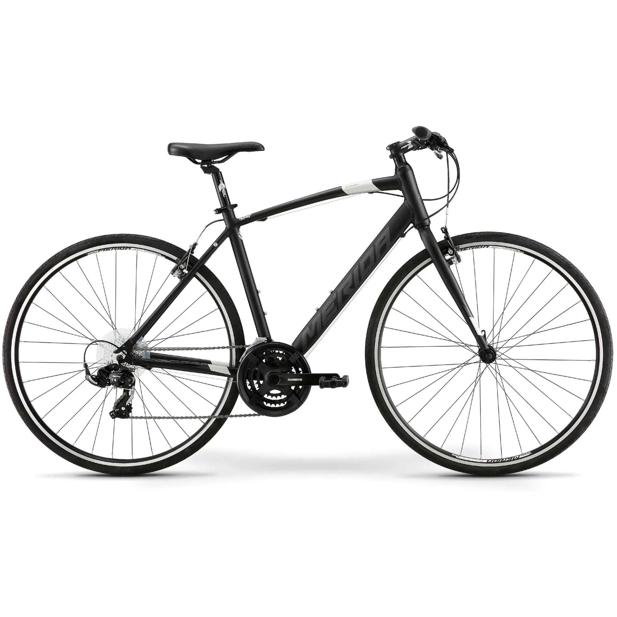 Merida Speeder 10-V Flat Bar Road Bike Matt Black/Silver