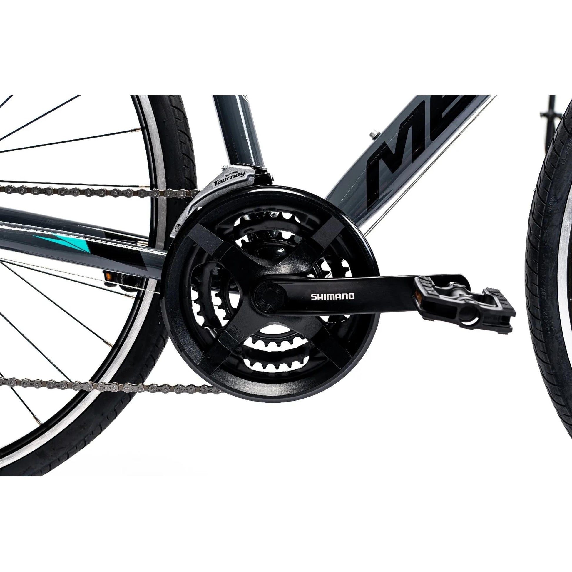 Merida Speeder 10-V W Womens Flat Bar Road Bike Glossy Grey/Black/Teal
