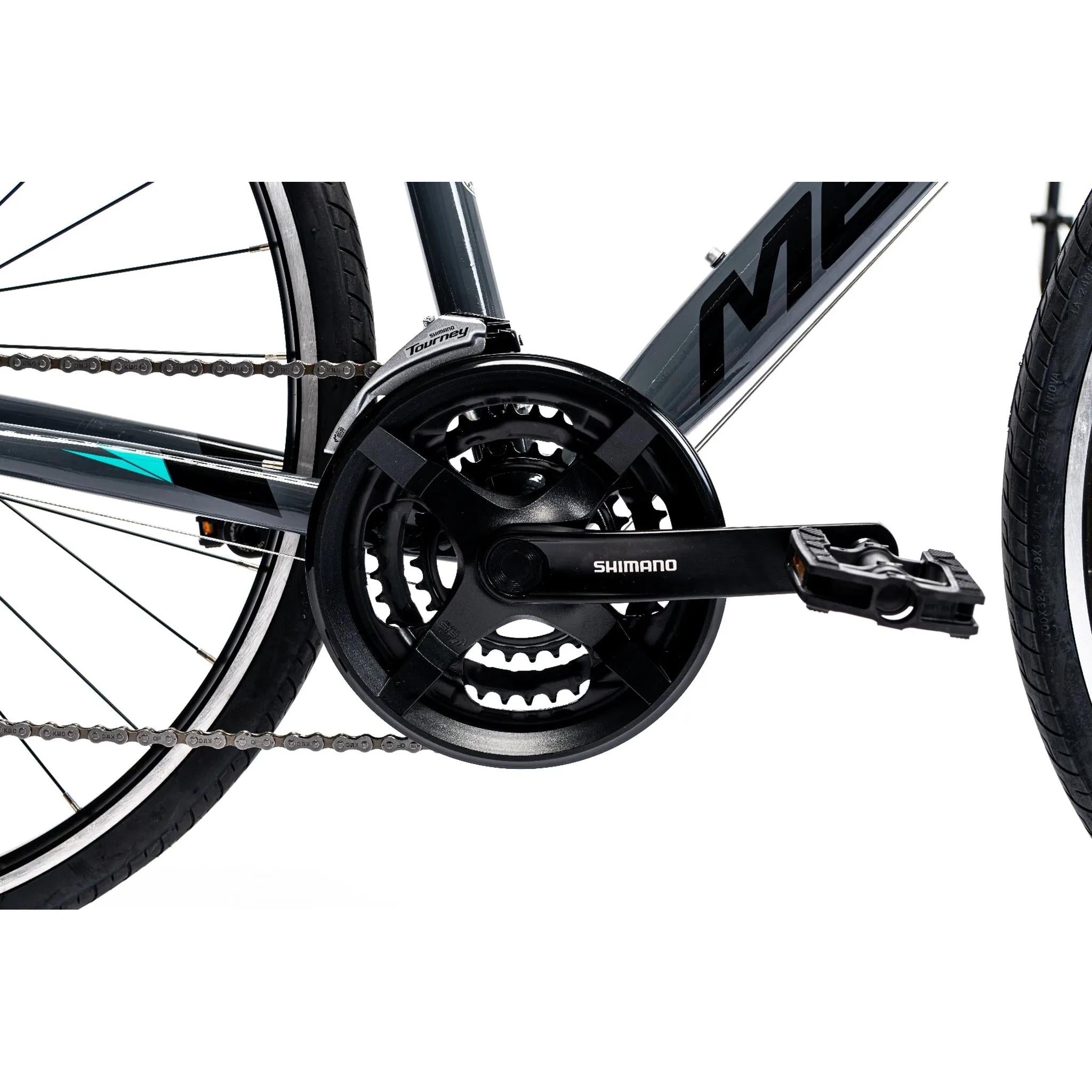 Merida Speeder 10-V W Womens Flat Bar Road Bike Glossy Grey/Black/Teal