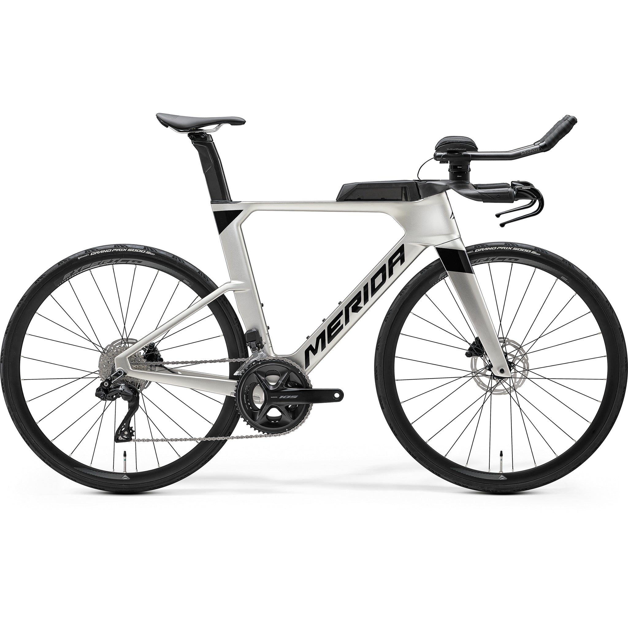Merida Time Warp TRI 5000 Time-Trial Bike Titan/Black