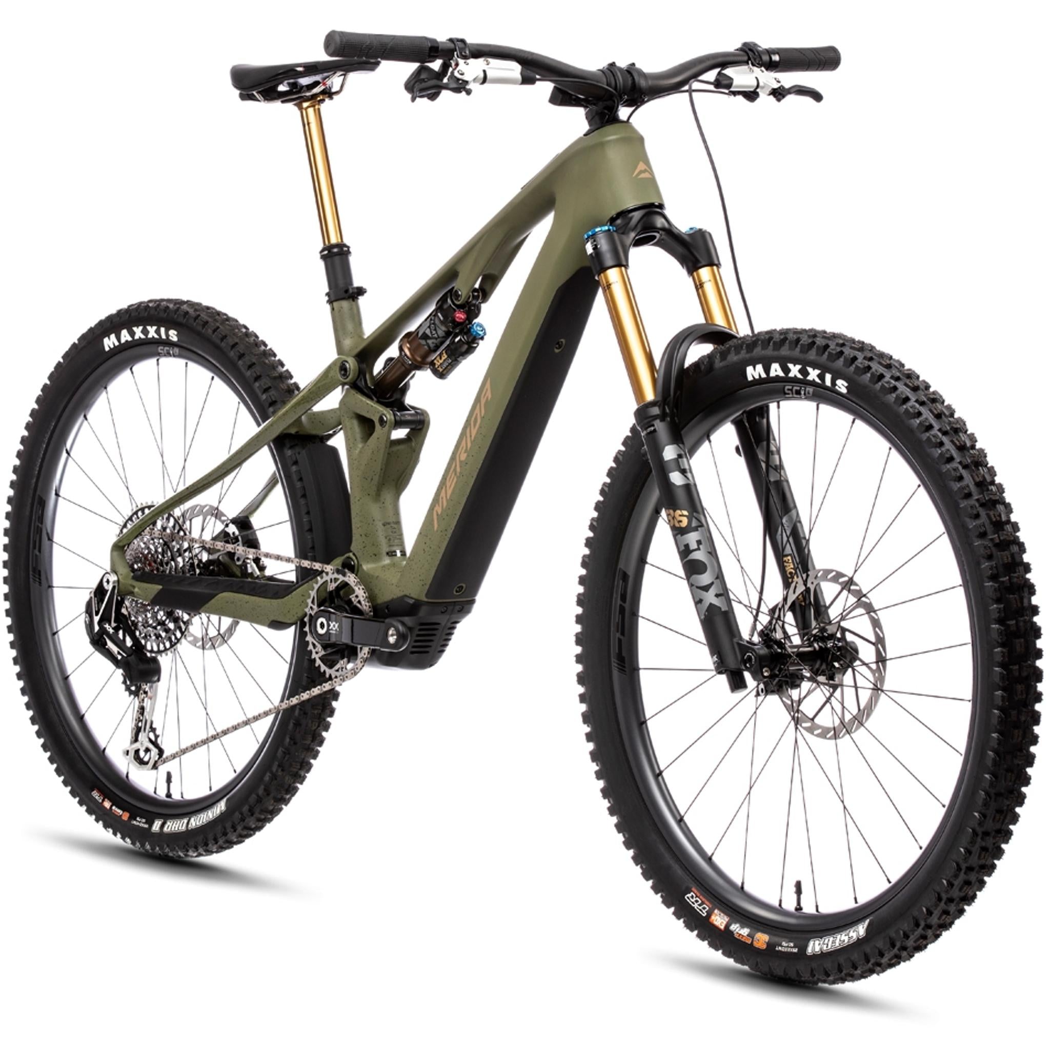 Merida eOne-Sixty SL 10K Electric Enduro Bike 400Wh Battery Silk Anaconda Green/Brown