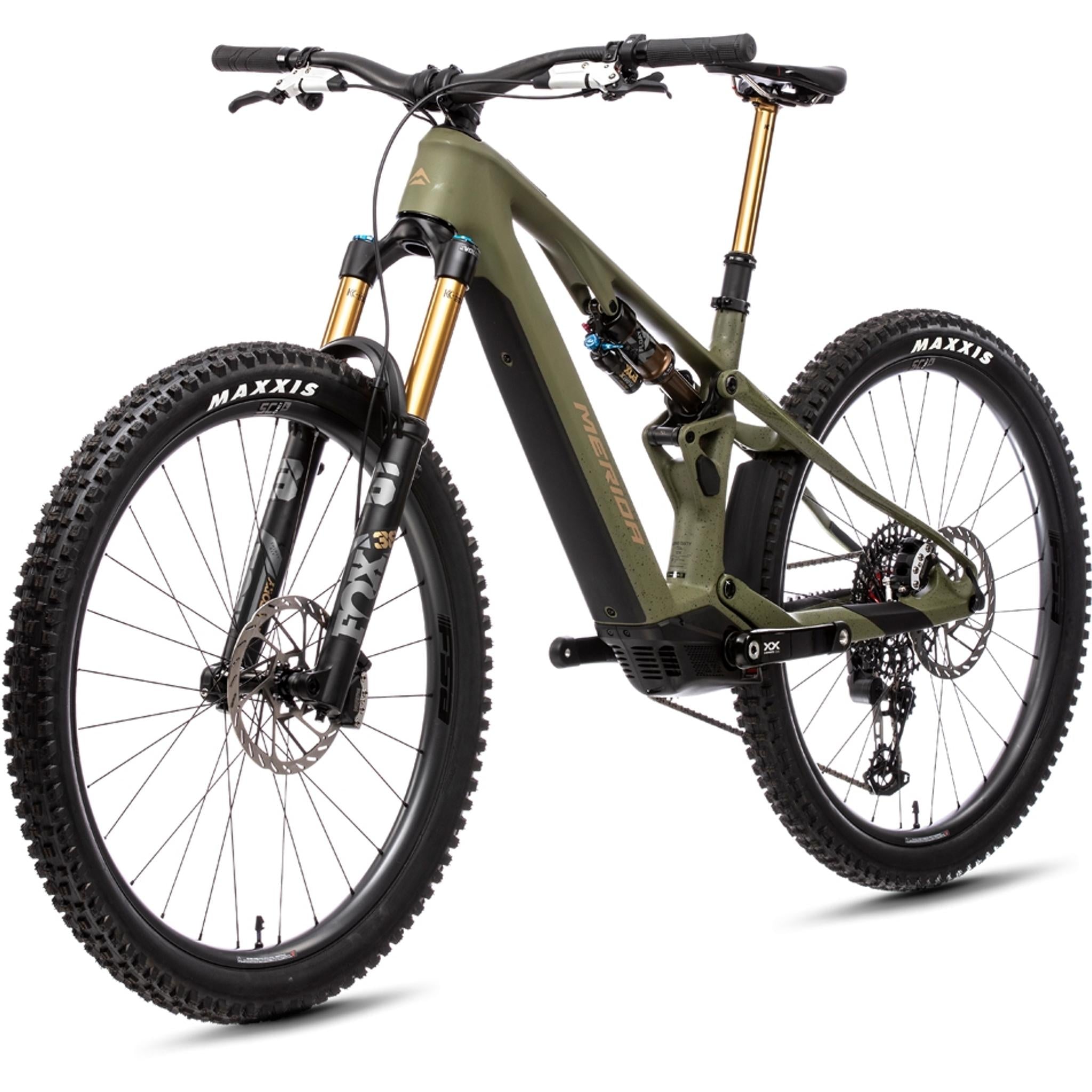 Merida eOne-Sixty SL 10K Electric Enduro Bike 400Wh Battery Silk Anaconda Green/Brown