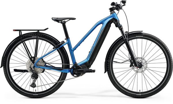 Merida eBig Tour 600 EQ Electric Bike 630Wh Battery Silk Blue/Black