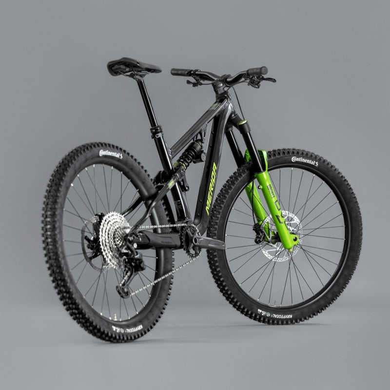 Merida One Sixty FR 600 Enduro Bike Metallic Black (Grey/Green)