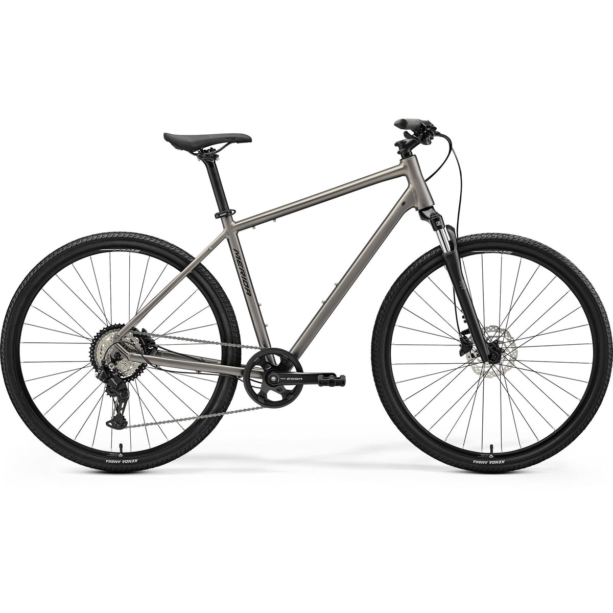 Merida Crossway 20 Hybrid Bike Silk Warm Slate Grey/Black
