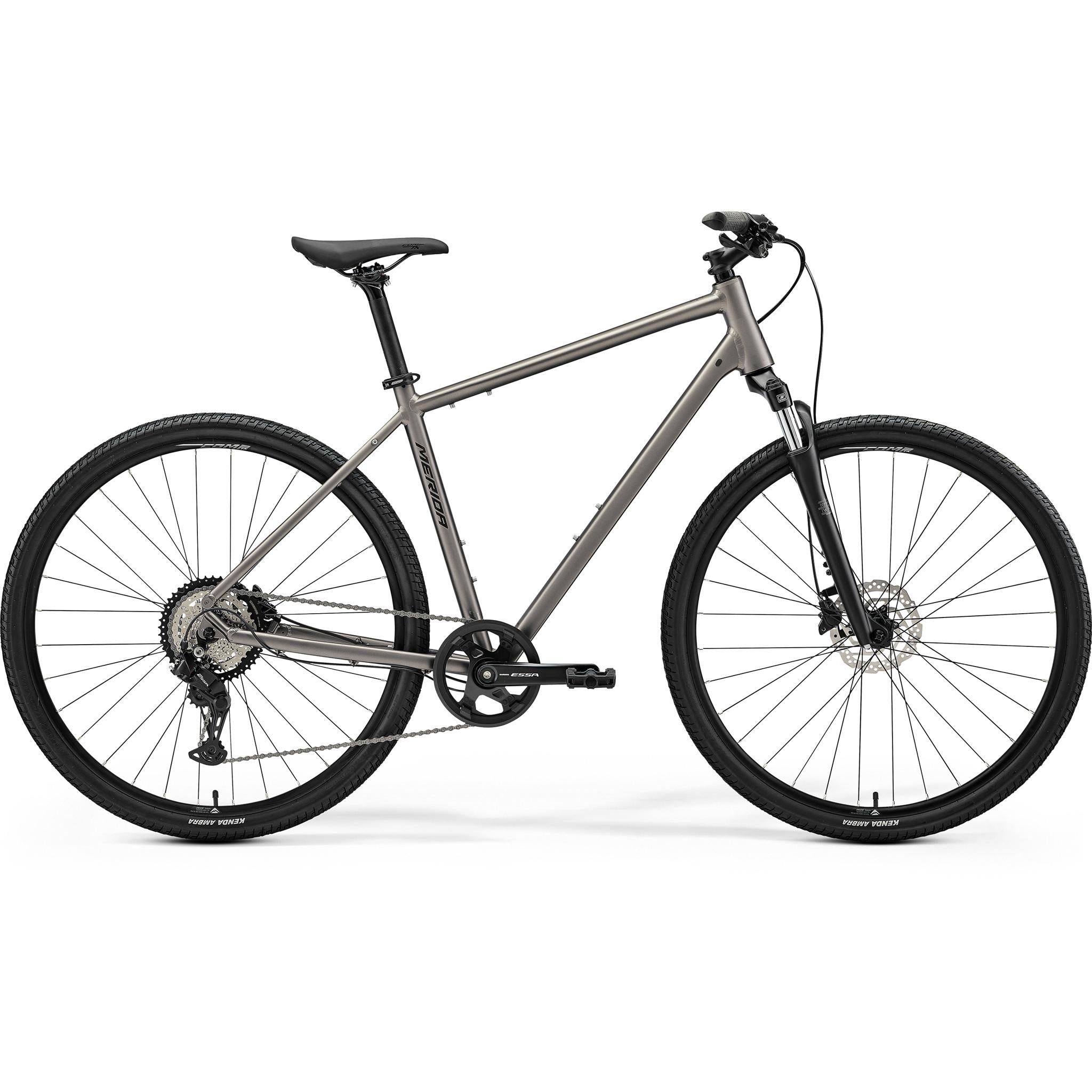 Merida Crossway 20 Hybrid Bike Silk Warm Slate Grey/Black