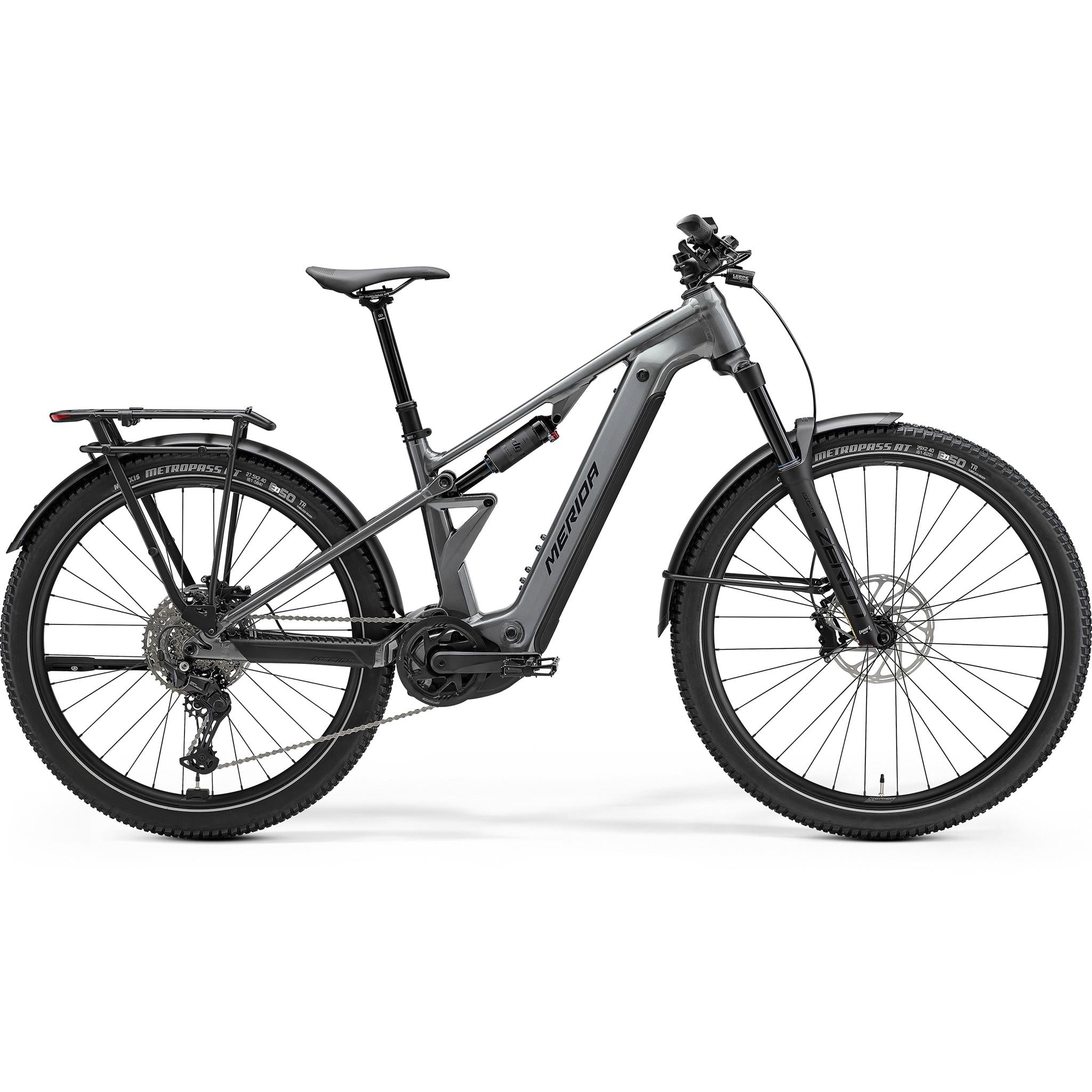 Merida Etmo 500 EQ Electric Enduro Bike Gunmetal Grey/Black