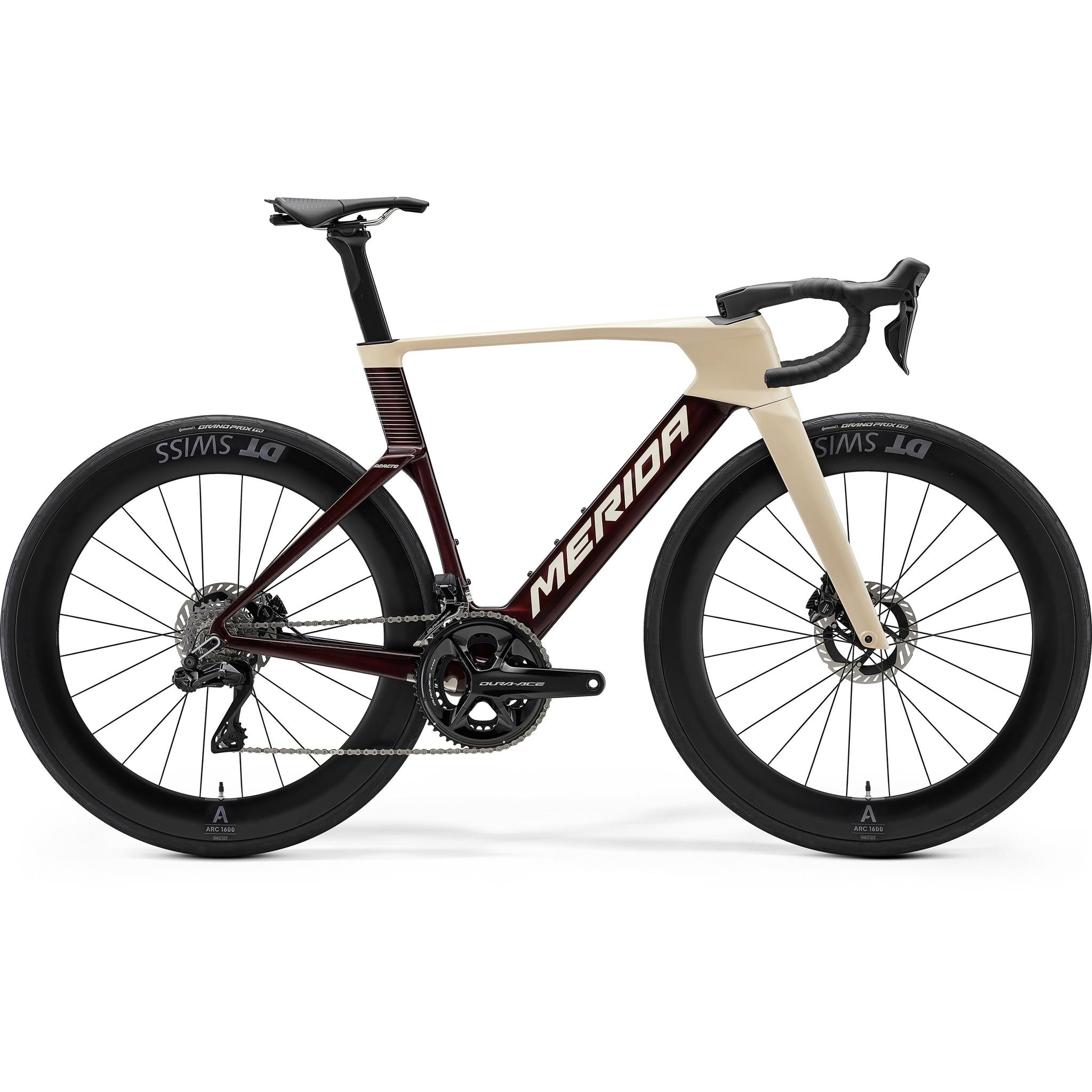 Merida Reacto Pro Aero Road Bike Vanilla/Passion Red