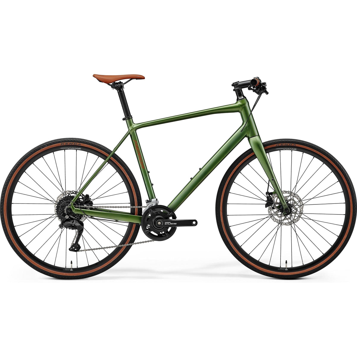 Original Merida Merida Speeder 100 Flat Bar Road Bike Silk Fog Green/Brown – 99bikes.co.nz