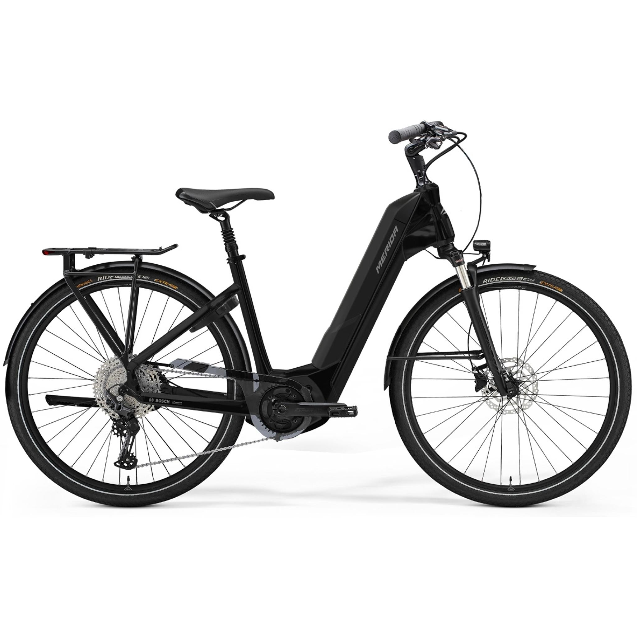 Merida eFloat City 400 EQ Electric Hybrid Bike Metallic Black/Gunmetal Grey