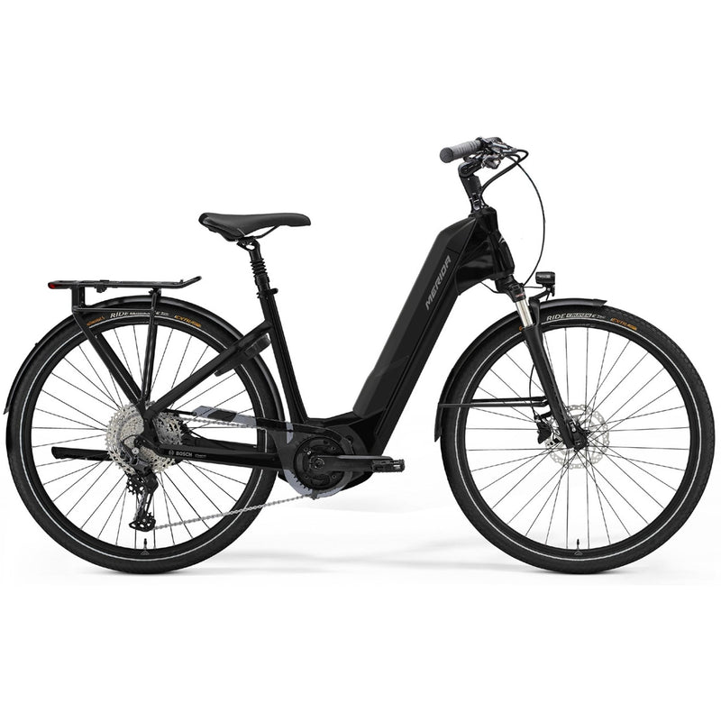 Merida eFloat City 400 EQ Electric Hybrid Bike Metallic Black/Gunmetal Grey