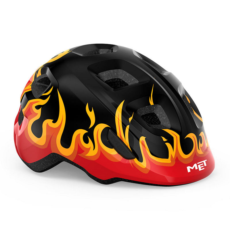 Met Hooray Kid’s Helmet Black Flames