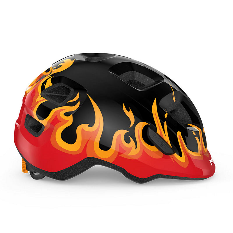 Met Hooray Kid’s Helmet Black Flames