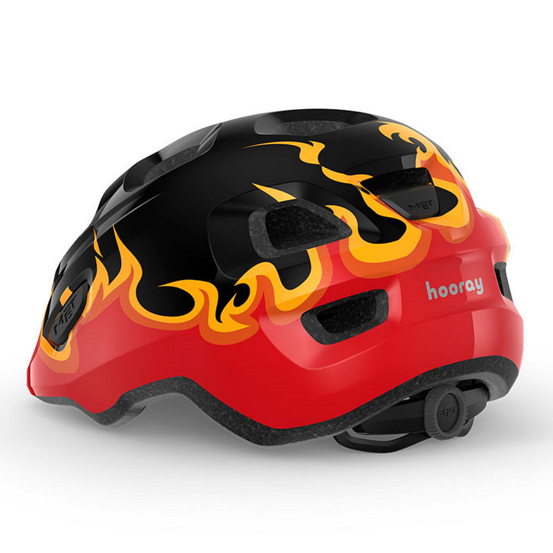 Met Hooray Kid’s Helmet Black Flames