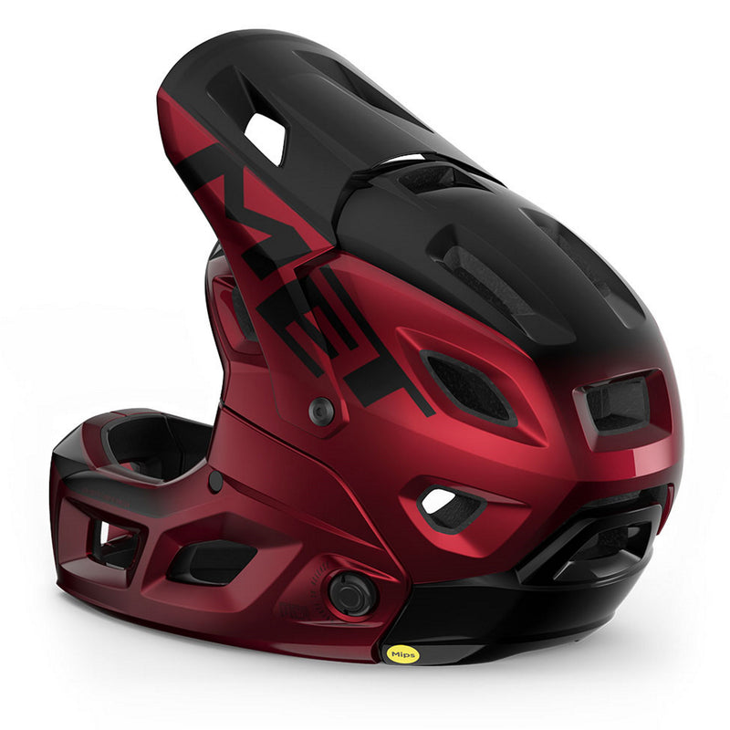 Met Parachute MCR MIPS Convertible Helmet Red/Black Metallic