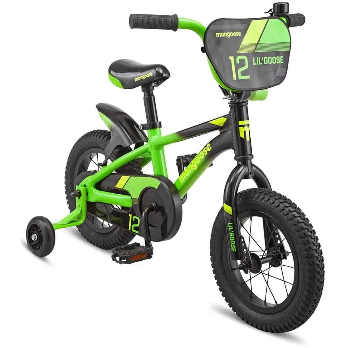 Mongoose LilGoose 12'' Kids Bike Green/Black
