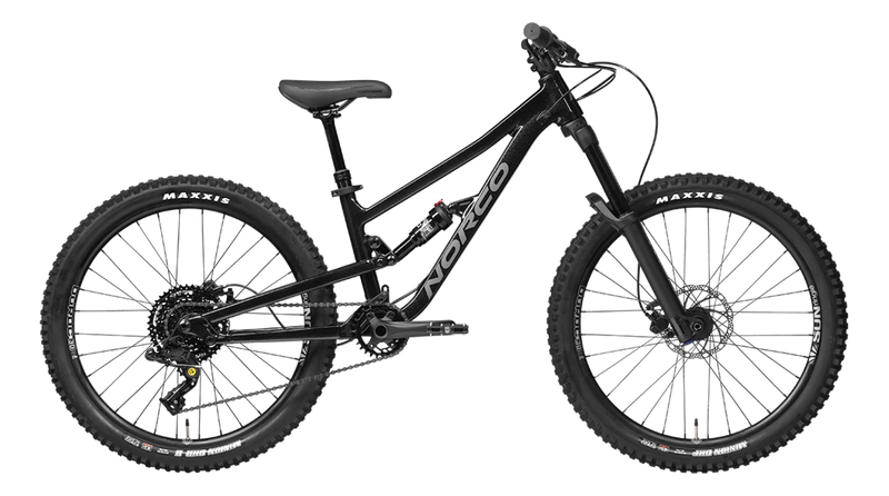Norco Fluid FS 2 24 Youth Dual Suspension Mountain Bike Black/Charcoal
