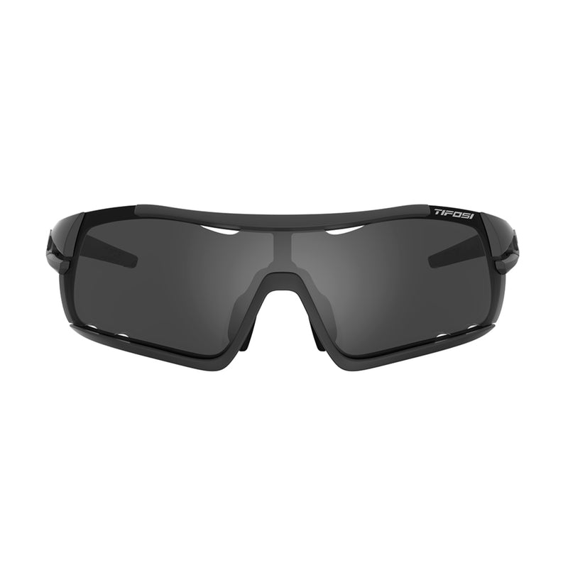 Tifosi Davos Cycling Sunglasses Matt Black/Smoke/AC Red/Clear Lens