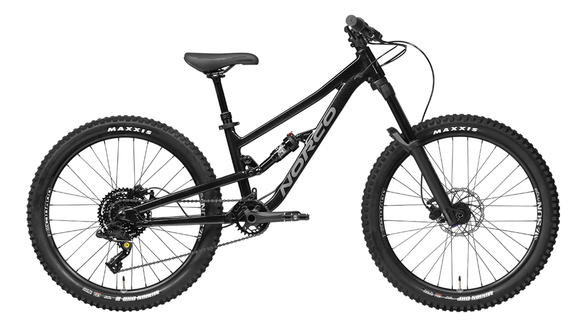 Norco Fluid FS 2 24 Youth Dual Suspension Mountain Bike Black/Charcoal