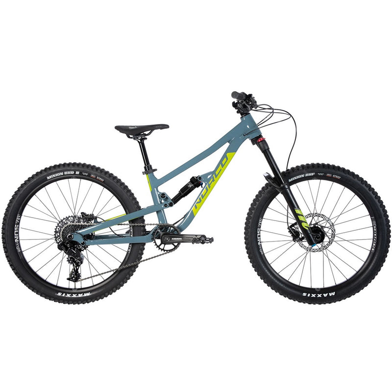 Norco Fluid FS 1 24” Kid’s Mountain Bike Slate Blue/Slime Green