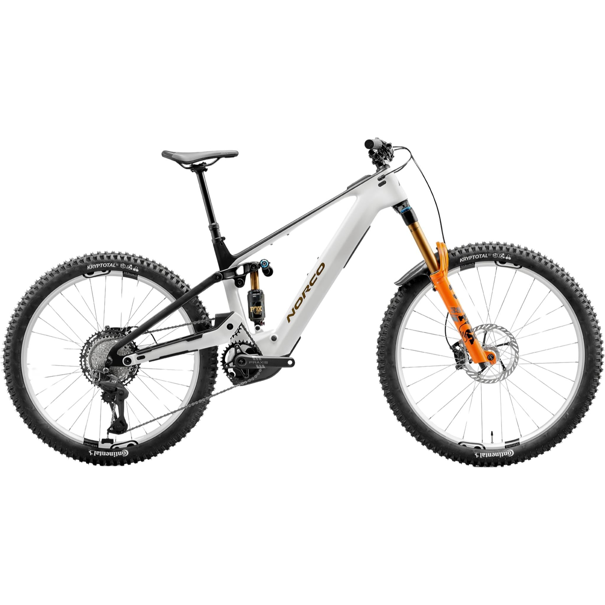 Norco Range VLT CX C1 Electric Enduro Bike Neve White/Raw Black