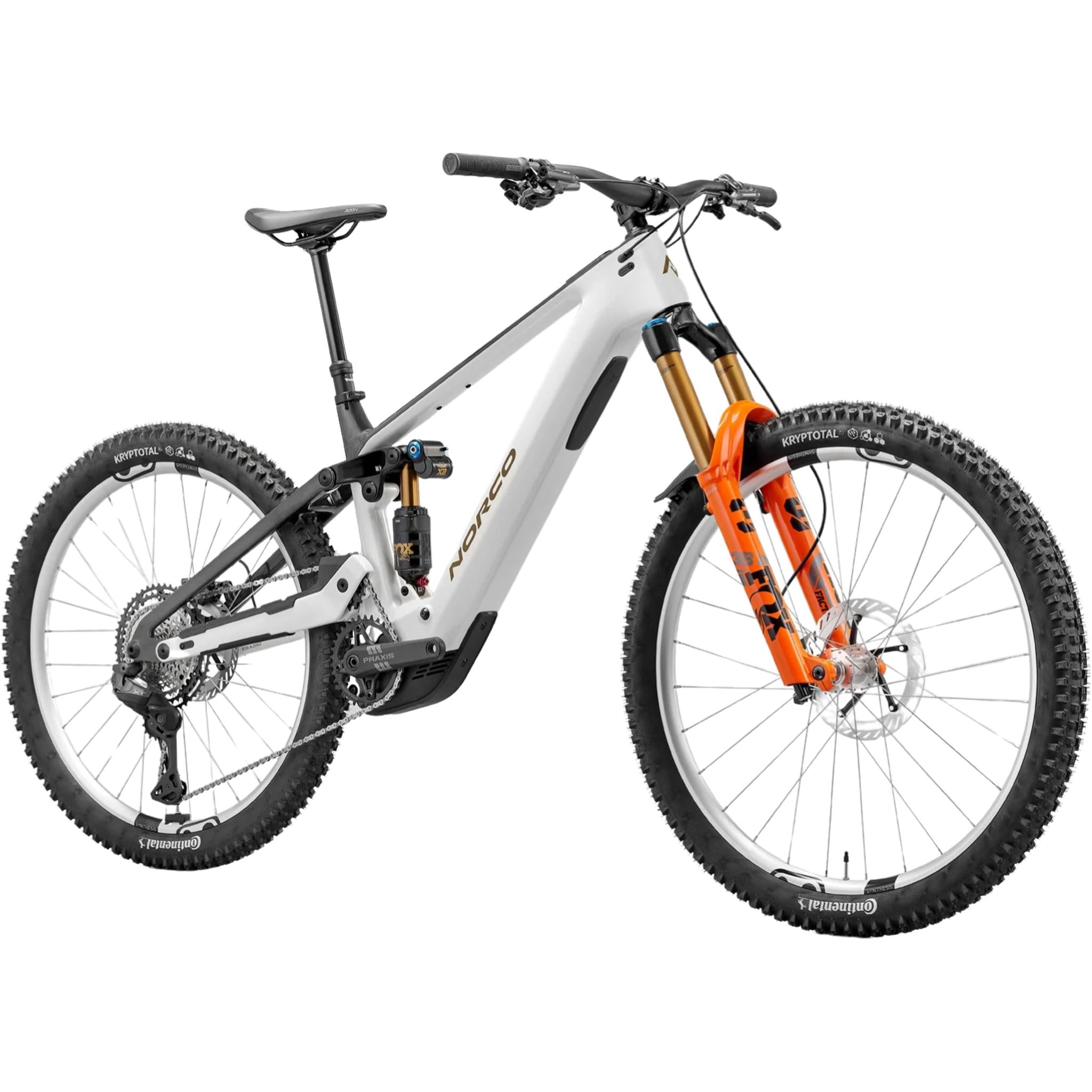 Norco Range VLT CX C1 Electric Enduro Bike Neve White/Raw Black