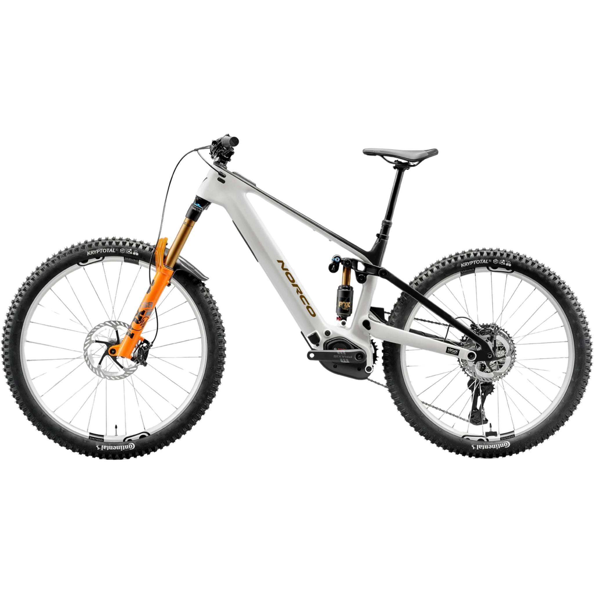Norco Range VLT CX C1 Electric Enduro Bike Neve White/Raw Black
