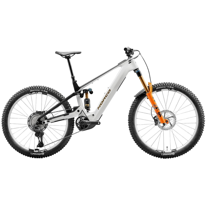 Norco Range VLT CX Electric Enduro Bike White/Raw Carbon