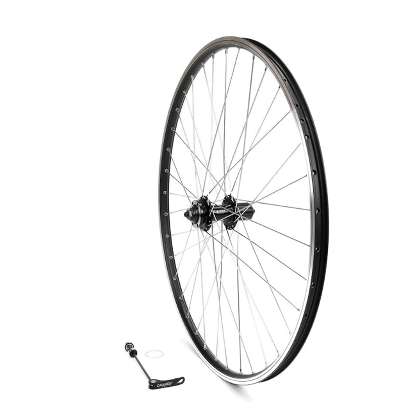 On Track 29" Rear Wheel HG MT-46 Rim (with braking surface) 18MM ID,Quando QR Hub 6-Bolt Disc Black