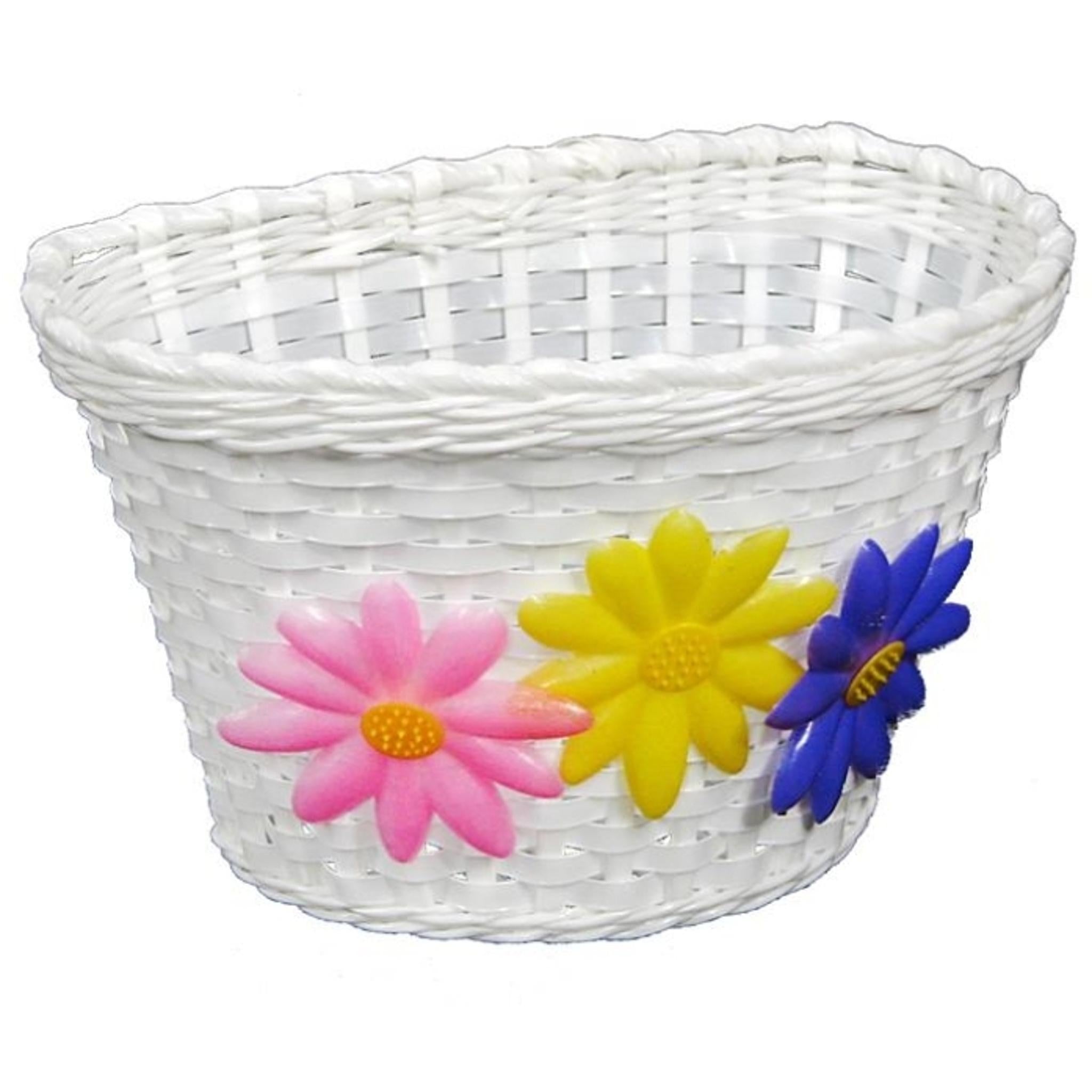 On Track Junior Basket Flower Pink Trim