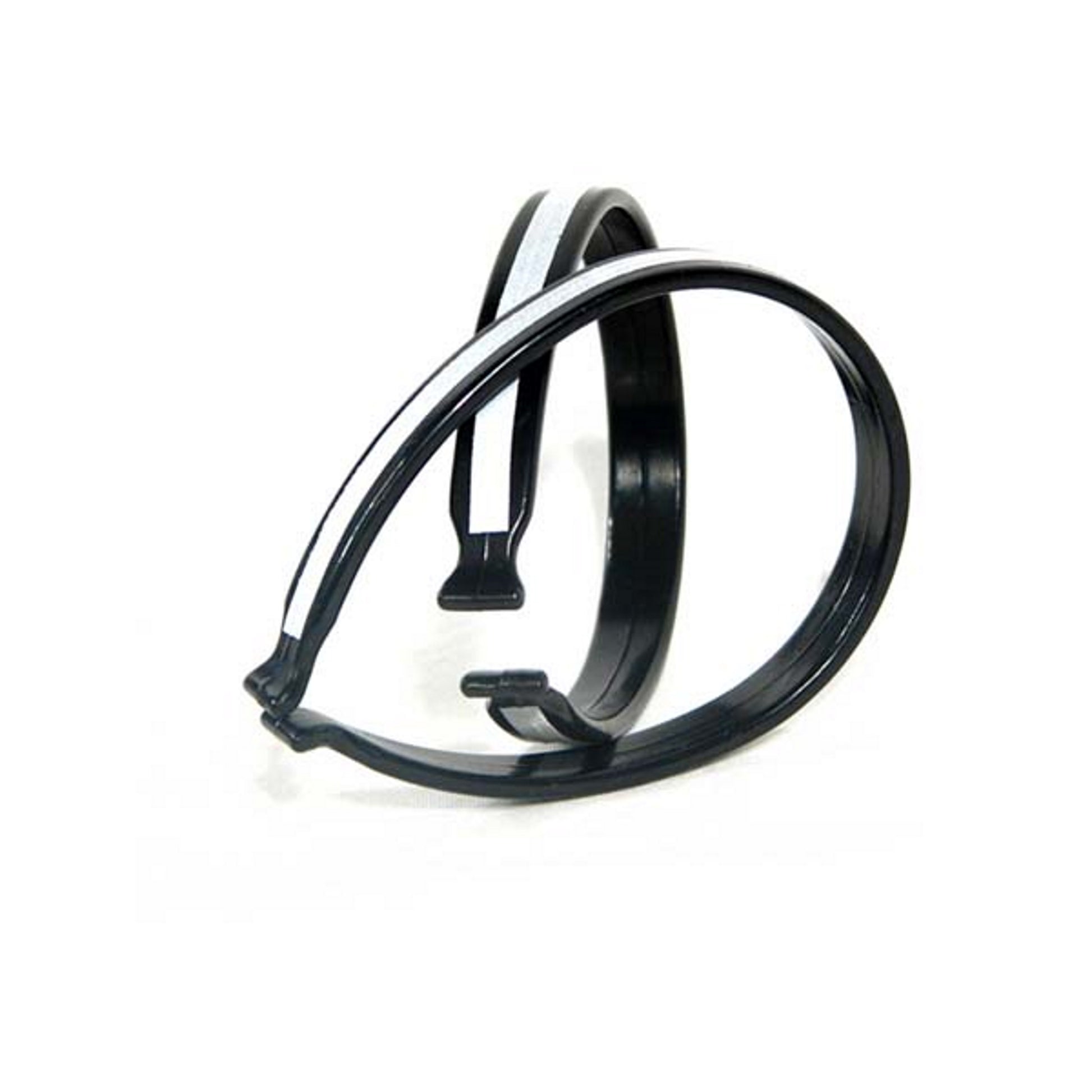 On Track Trouser Clips Plastic Reflective Black