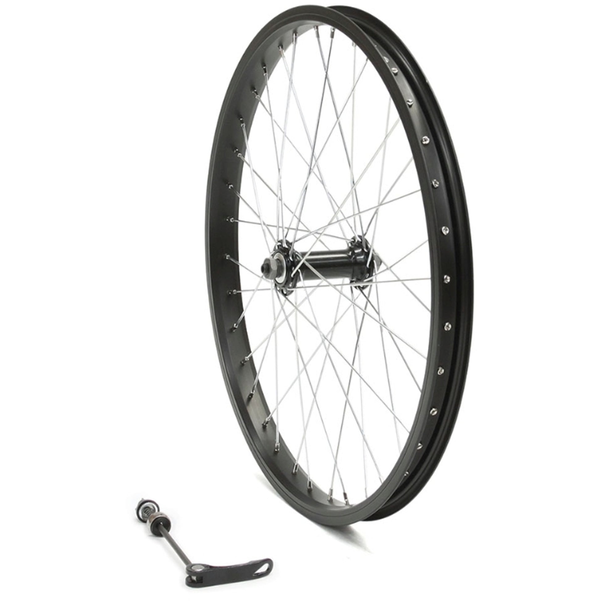 On Track Wheel 20 x 1.50 Front Alloy Rim/Steel Hub Q/R Black