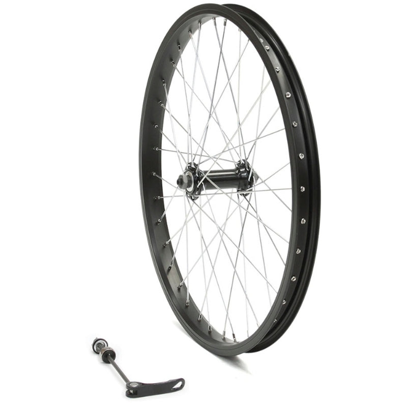 On Track Wheel 20 x 1.50 Front Alloy Rim/Steel Hub Q/R Black