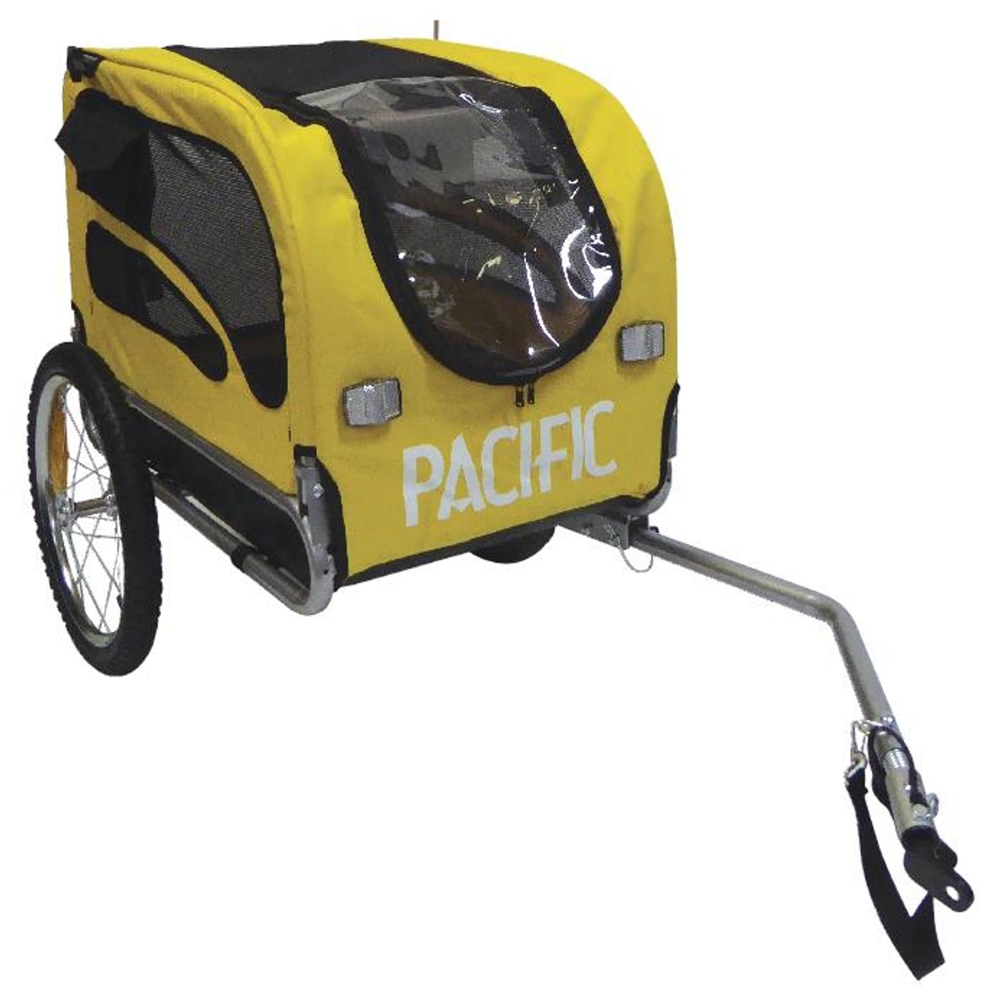 Pacific Pet Bike Trailer MD Reflective Yellow