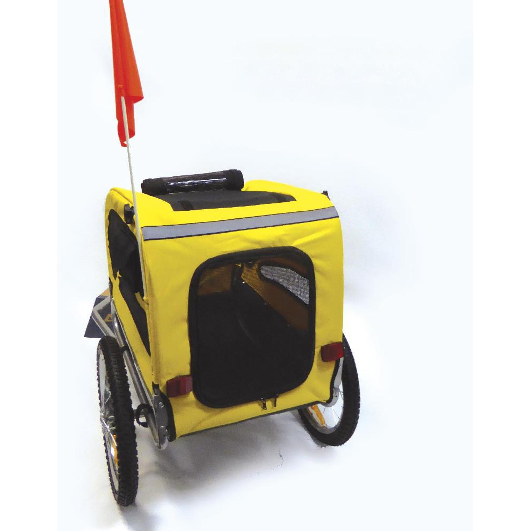 Pacific Pet Bike Trailer MD Reflective Yellow