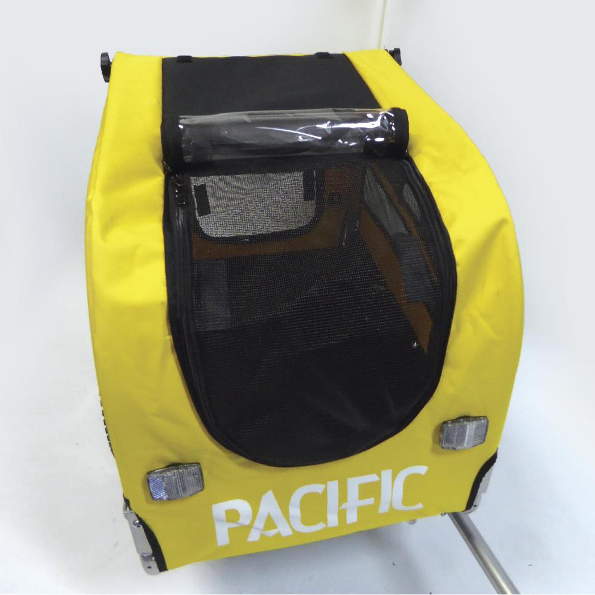 Pacific Pet Bike Trailer MD Reflective Yellow