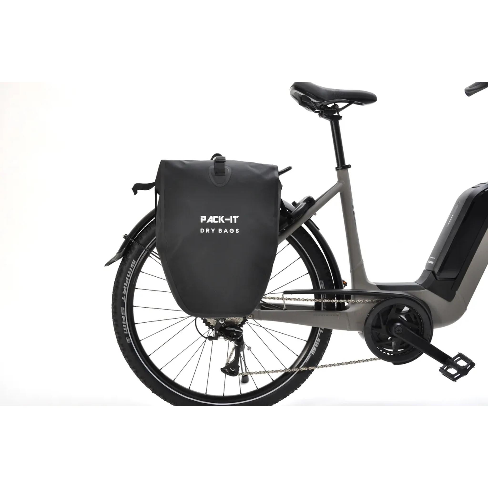 Pack-IT Drybag Waterproof Pannier 25L Black