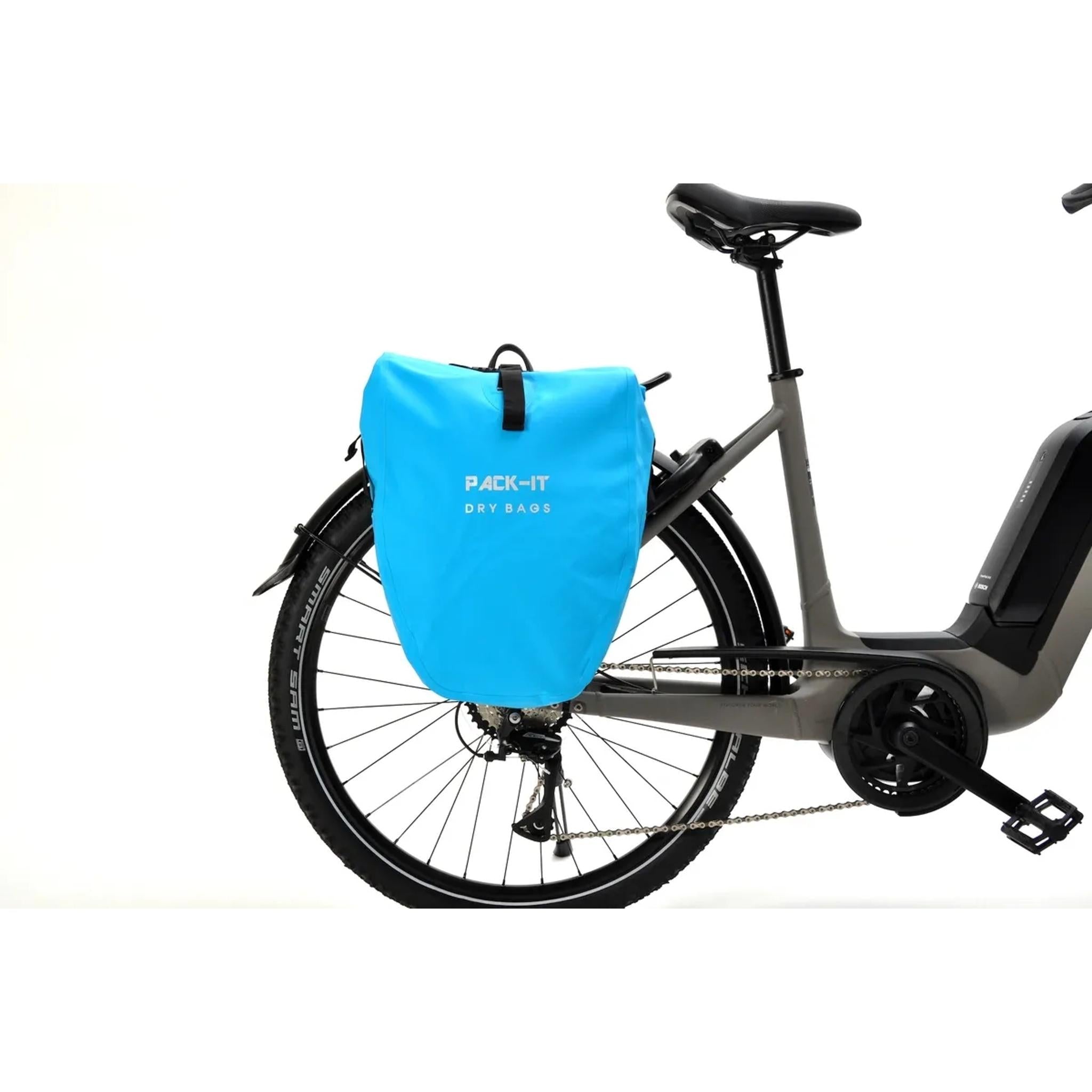 Pack-IT Drybag Waterproof Pannier 25L Blue