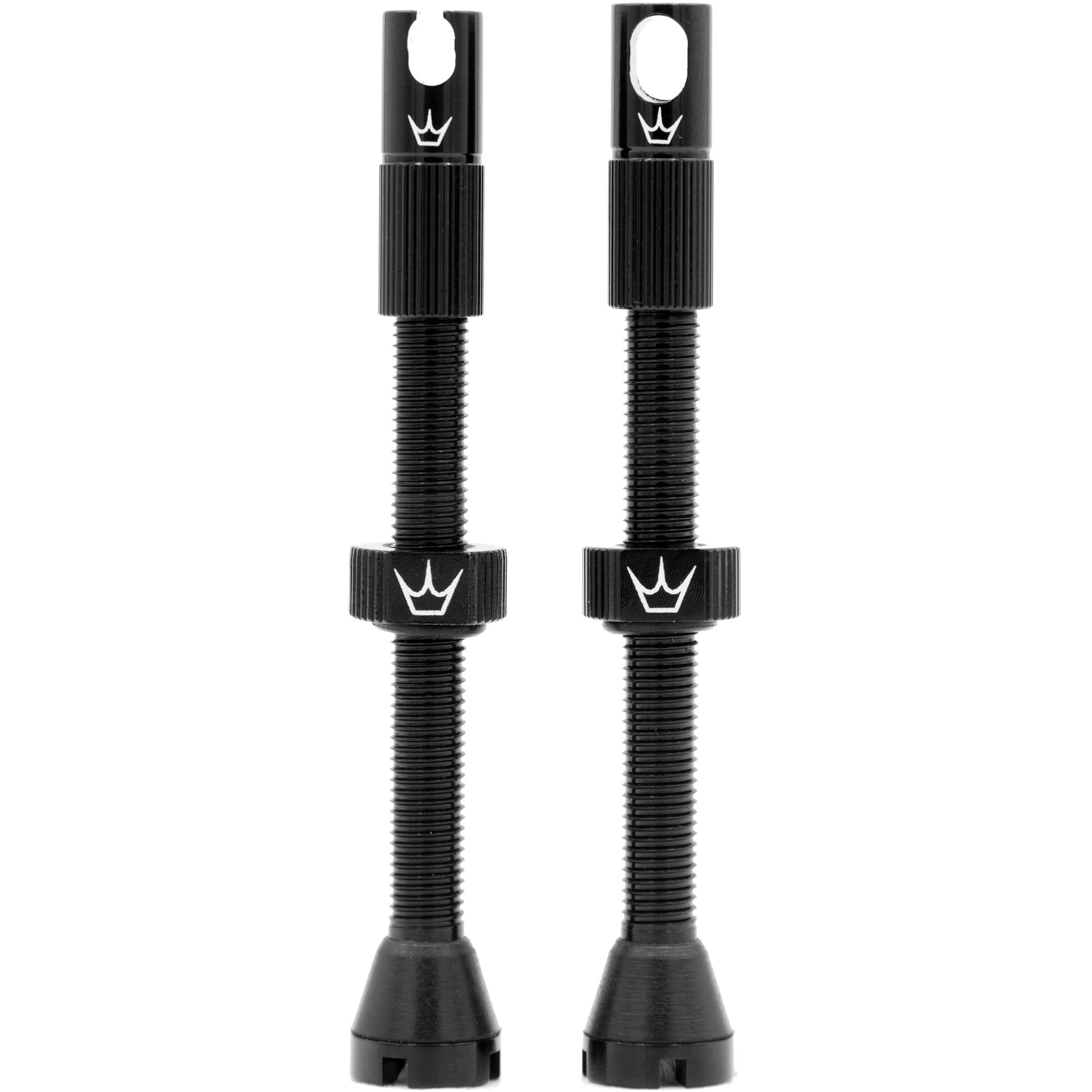 Peatys x Chris King MK 2 Tubeless Valves 60mm (Pair) Black