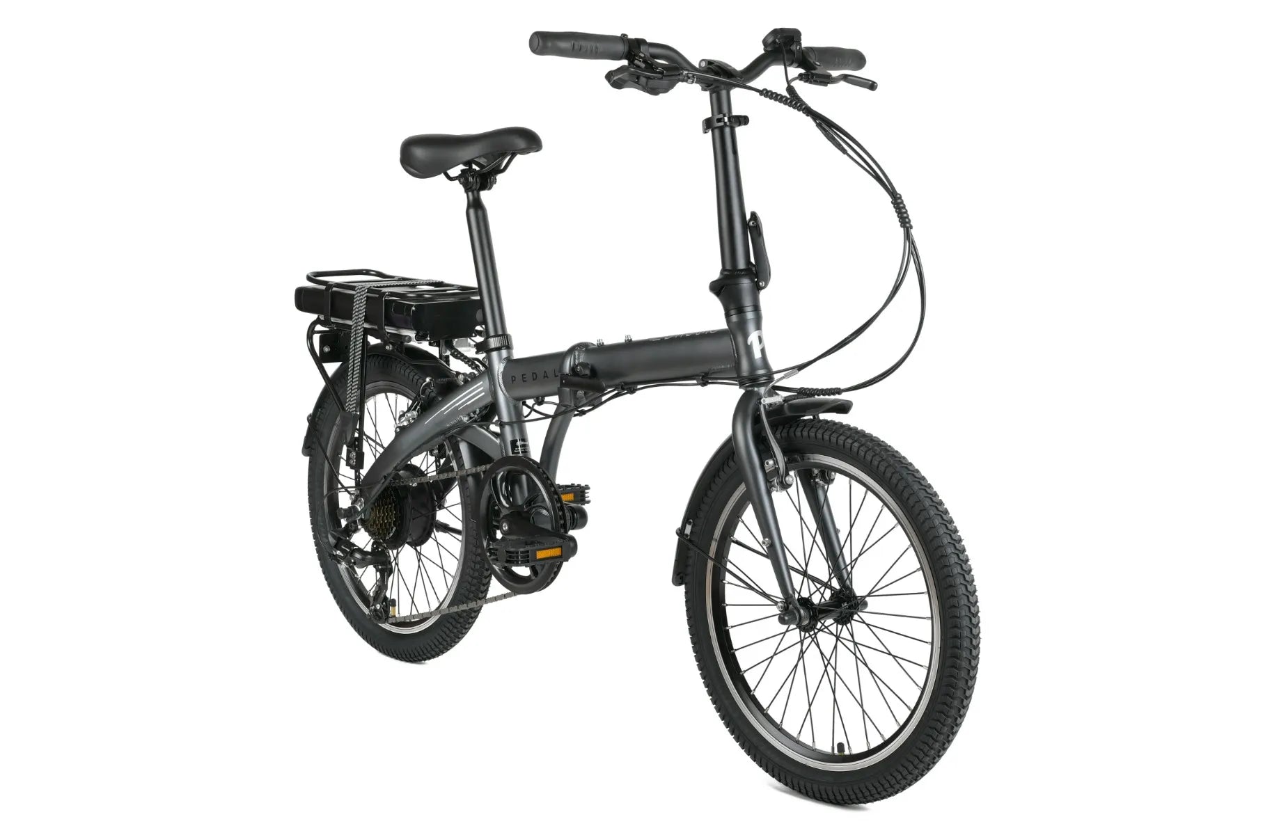 Pedal Dynamo 3 Folding Electric Bike 374Wh Battery Charcoal