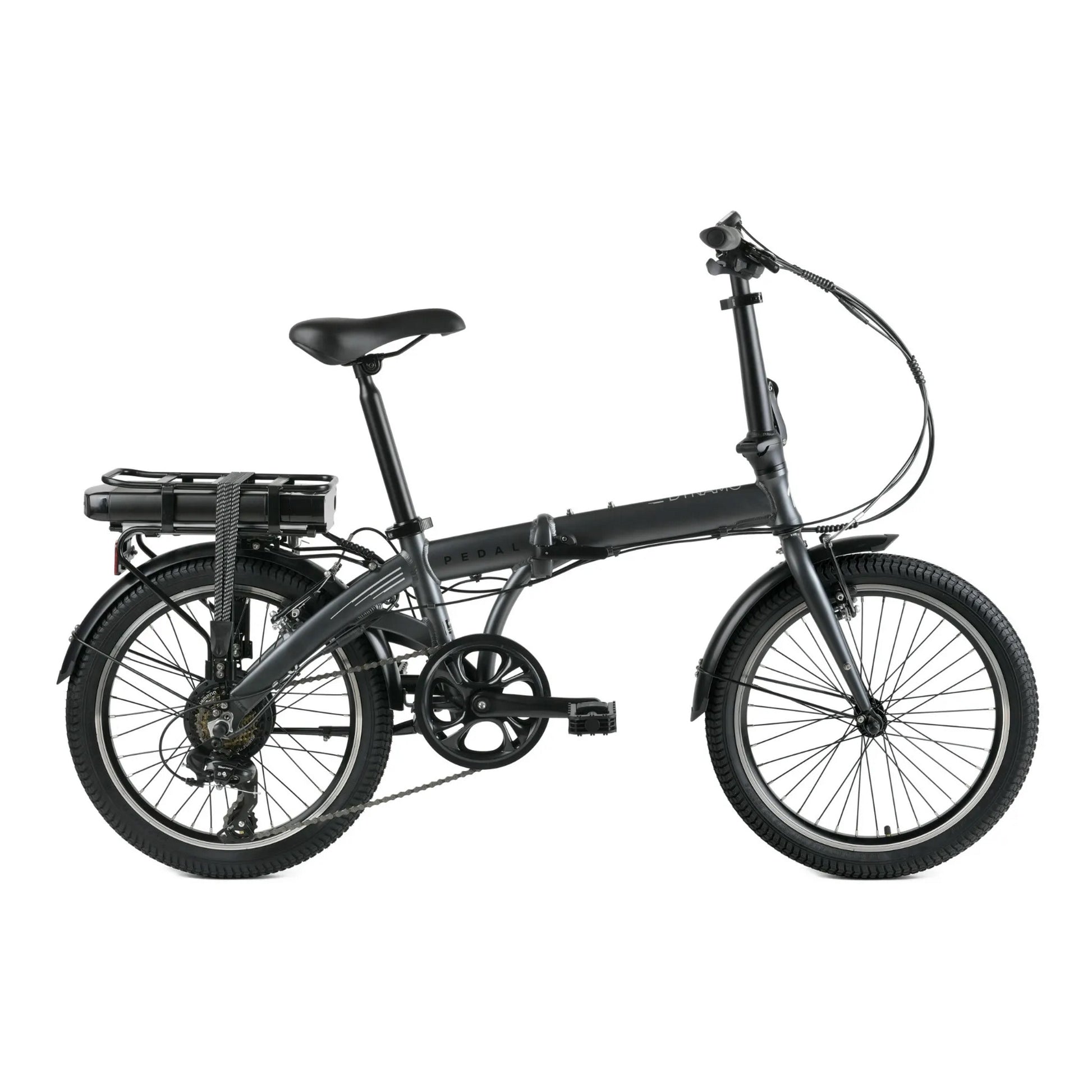 Pedal Dynamo 3 Folding Electric Bike 374Wh Battery Charcoal