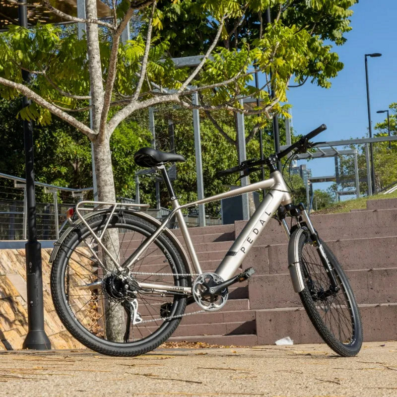 Pedal Galaxy Electric Bike 374Wh Battery Silver