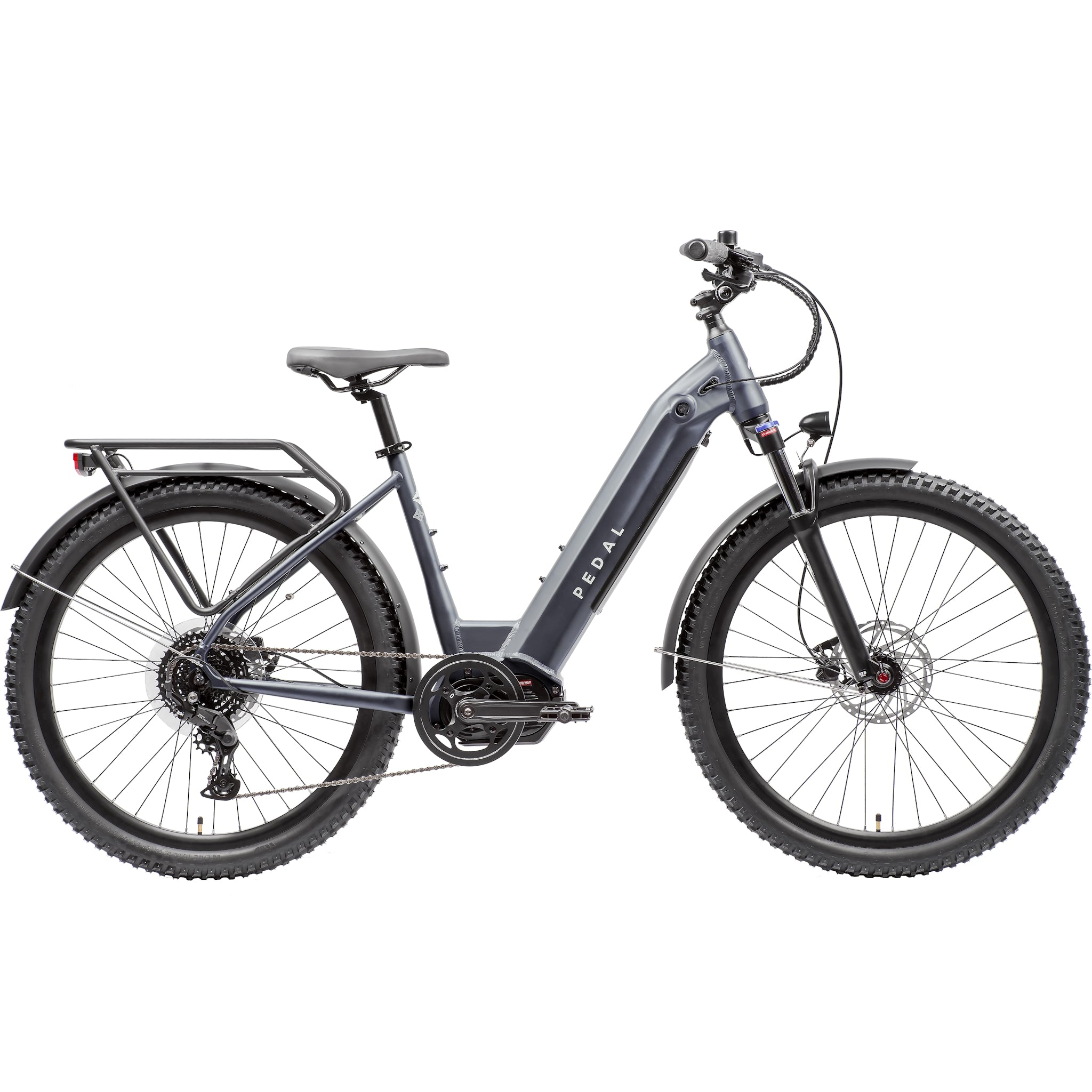 Pedal Lark ST Electric Hybrid Bike 643Wh Battery Satin Grey