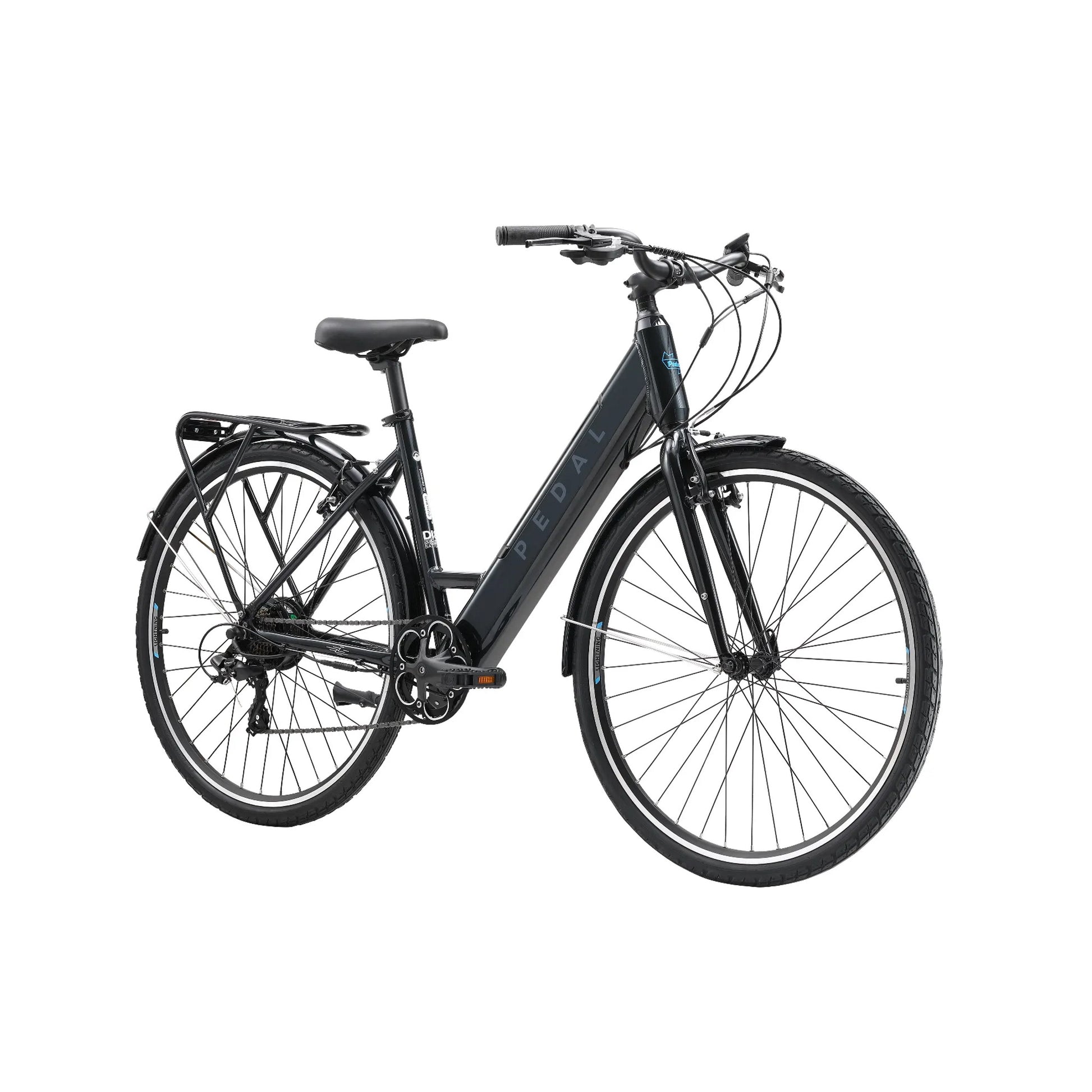 Pedal Lightning ST Electric Bike 27.5" Wheels 374Wh Battery Black