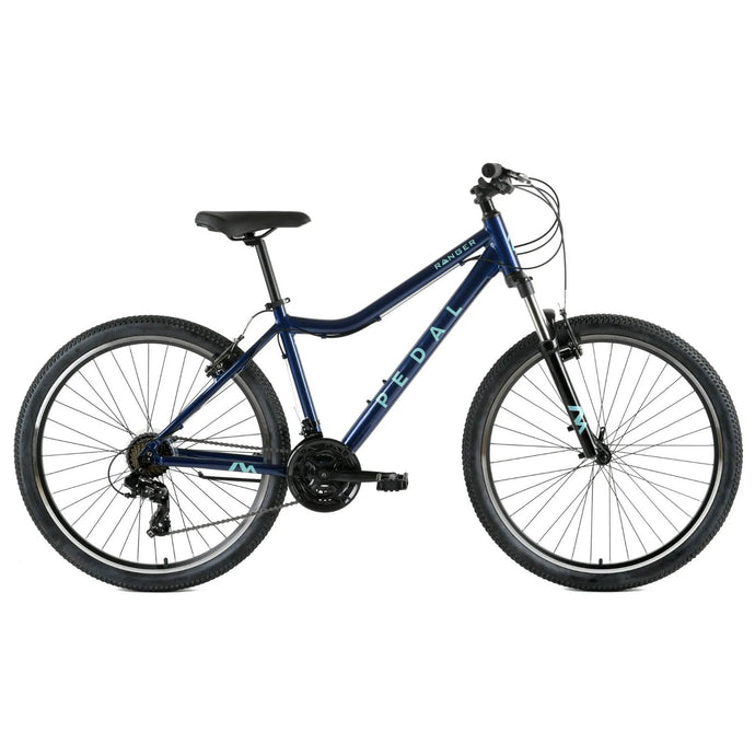 Pedal Ranger 4 Trapeze Women’s Hardtail Mountain Bike Navy – 99bikes.co.nz