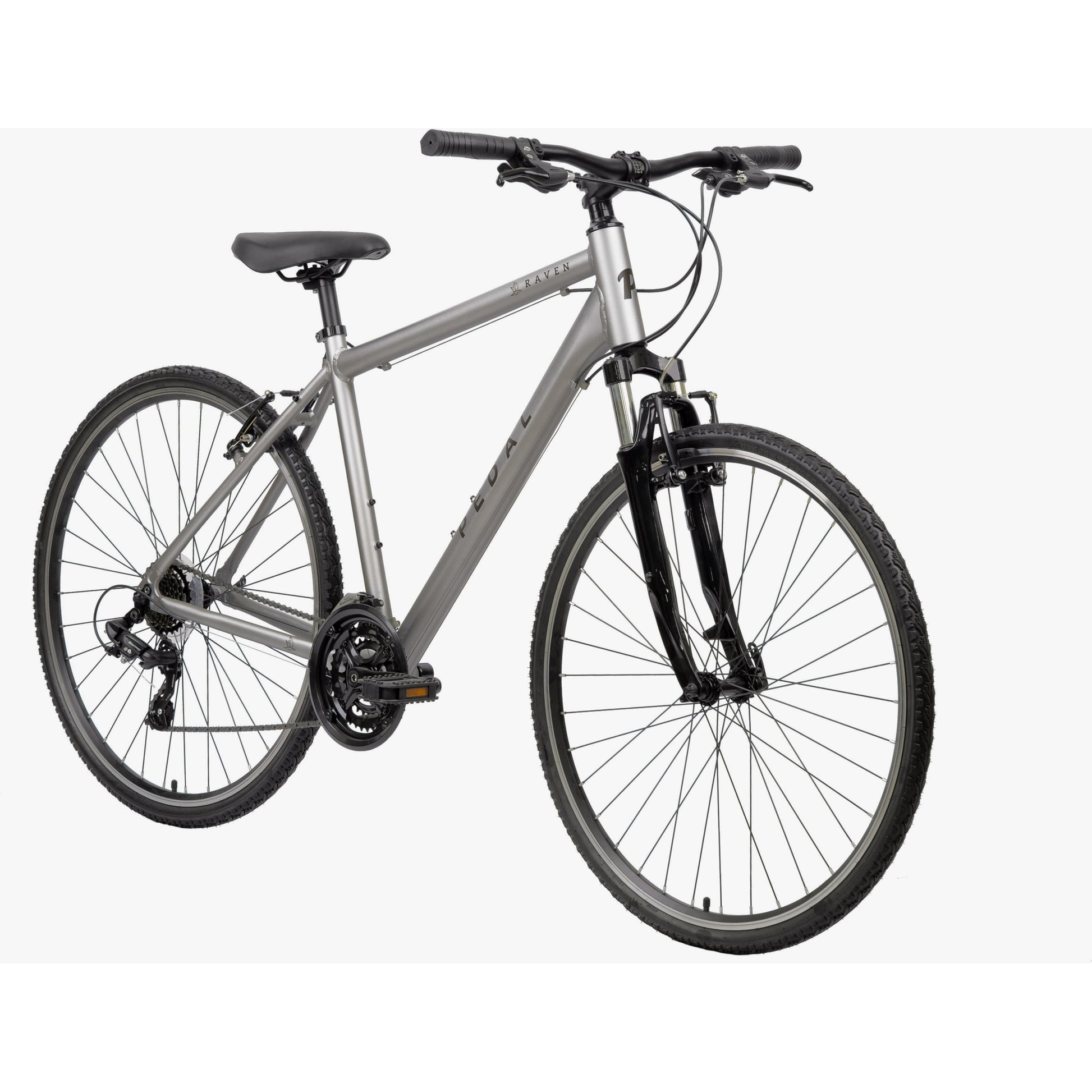 Pedal Raven 3 Hybrid Bike Satin Silver