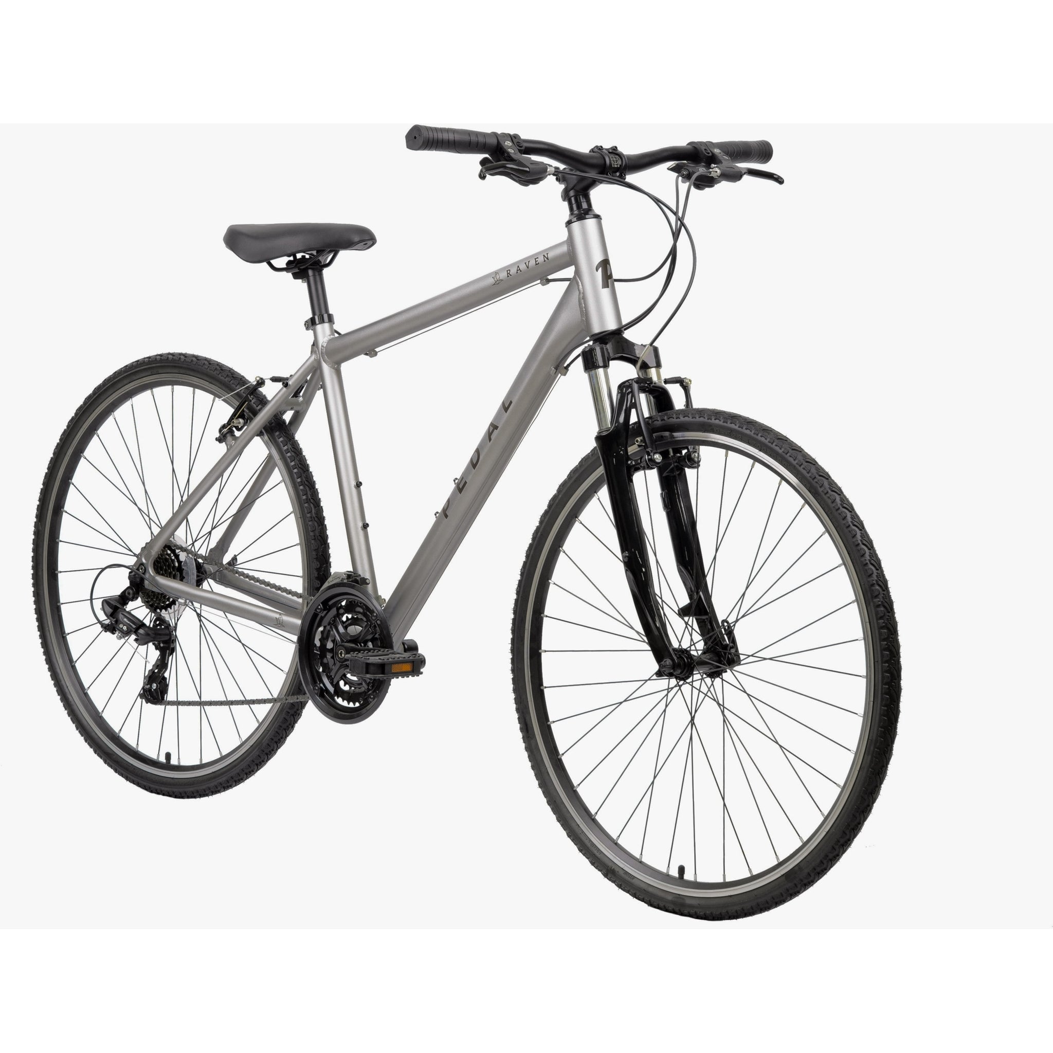 Pedal Raven 3 Hybrid Bike Satin Silver